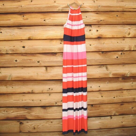 Eliza J Striped Maxi Dress 10 - Picture 2 of 9